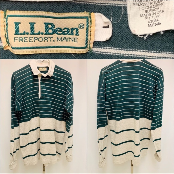 L.L. Bean Other - VTG 90’s LL Bean Color Block Rugby Polo Shirt